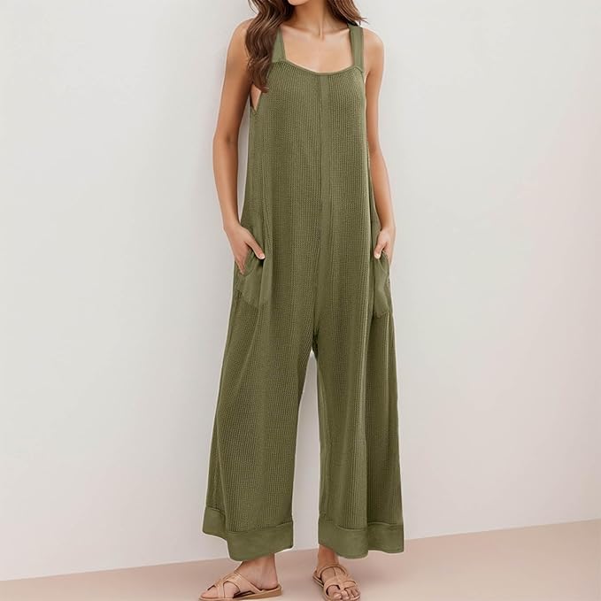 Knit Sleeveless Backless Jumpsuit